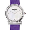 Salvatore Ferragamo Salvatore Ferragamo Ferragamo Style SFIY00119  SFIY00119 кварцевые женские часы  перламутровый циферблат, браслет кожаный — вид спереди