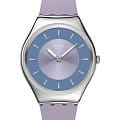 Swatch Swatch Skin Irony SYXS157  SYXS157 кварцевые женские часы фиолетовый циферблат, браслет силикон — вид спереди