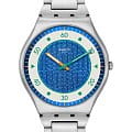 Swatch Swatch Skin Irony 42 SS07S143G  SS07S143G кварцевые женские часы  синий циферблат, браслет нержавеющая сталь — вид спереди