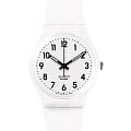 Swatch Swatch Gent Standard GW151O  GW151O кварцевые мужские часы белый циферблат, браслет пластик — вид спереди