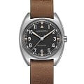 Hamilton Hamilton Khaki Aviation Pilot Pioneer Mechanical H76419531  H76419531 механические мужские часы черный циферблат, браслет кожаный — вид спереди