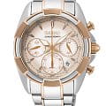 Seiko Seiko SRWZ02P1  SRWZ02P1 кварцевые женские часы розовый циферблат, браслет нержавеющая сталь — вид спереди