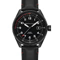 Hamilton Hamilton Khaki Aviation Takeoff Air Zermatt Auto H76695733  H76695733 механические мужские часы черный циферблат, браслет кожаный — вид спереди