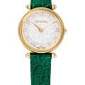 Swarovski Swarovski Crystalline Wonder 5656893  5656893 кварцевые женские часы серебристый циферблат, браслет кожаный — вид спереди
