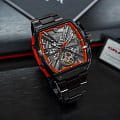 Wainer Wainer Automatic WA.25150-F механические мужские часы часы крупный план черный циферблата