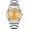 Swatch Swatch Gent Petal Swirl YLS236G  YLS236G кварцевые женские часы желтый циферблат, браслет нержавеющая сталь — вид спереди