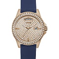 Guess Guess Dress Steel  GW0358L1  GW0358L1 кварцевые женские часы золотой циферблат, браслет силикон — вид спереди
