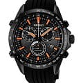 Seiko Seiko Astron GPS Solar SSE017J1  SSE017J1  мужские часы черный циферблат, браслет  — вид спереди