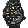Seiko Seiko Prospex SRPH13K1S  SRPH13K1S механические мужские часы черный циферблат, браслет силикон — вид спереди