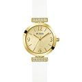 Guess Guess Dress Array GW0912L2  GW0912L2 кварцевые женские часы  золотой циферблат, браслет силикон — вид спереди