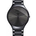 Rado Rado True R27262102  R27262102 кварцевые мужские часы черный циферблат, браслет высокотехнологичная керамика — вид спереди