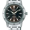 Seiko Seiko Presage SRPL09J1  SRPL09J1 механические мужские часы черный циферблат, браслет нержавеющая сталь — вид спереди