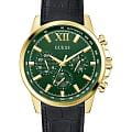 Guess Guess Walker GW0901G4  GW0901G4 кварцевые мужские часы  зеленый циферблат, браслет кожаный — вид спереди
