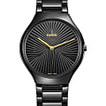 Rado Rado True Thinline x Great Gardens of the World Chapter R27113152 Automatic R27113152 механические мужские часы  черный циферблат, браслет высокотехнологичная плазменная керамика — вид спереди