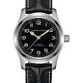 Hamilton Hamilton Khaki Field Murph Auto 42MM Bracelet Bundle H70605732  H70605732 механические мужские часы черный циферблат, браслет кожаный — вид спереди
