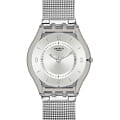 Swatch Swatch Skin SFM118M  SFM118M кварцевые женские часы  серебристый циферблат, браслет нержавеющая сталь — вид спереди