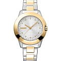 DKNY DKNY Park Ave Logo DK1L021M0075  DK1L021M0075 кварцевые женские часы серебристый циферблат, браслет нержавеющая сталь с ip-покрытием — вид спереди