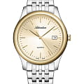 Adriatica Adriatica A1024.2111Q  A1024.2111Q кварцевые мужские часы золотой циферблат, браслет нержавеющая сталь — вид спереди