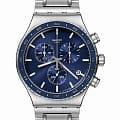 Swatch Swatch I New Chrono YVS496G  YVS496G кварцевые женские часы синий циферблат, браслет нержавеющая сталь — вид спереди