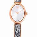 Swarovski Swarovski Crystal Rock Oval 5656851  5656851 кварцевые женские часы серебристый циферблат, браслет нержавеющая сталь с pvd-покрытием — вид спереди