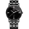 Rado Rado Diamaster R14043717  R14043717 кварцевые женские часы черный циферблат, браслет титан + кермика — вид спереди