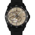 Jacques Lemans Jacques Lemans Derby 1-2201E  1-2201E механические мужские часы бежевый циферблат, браслет кожаный — вид спереди