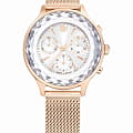 Swarovski Swarovski Nova Chrono 5677506  5677506 кварцевые женские часы серебристый циферблат, браслет нержавеющая сталь с pvd-покрытием — вид спереди