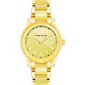 Anne Klein Anne Klein Plastic 3212YLGB  3212YLGB кварцевые женские часы желтый циферблат, браслет сталь + пластик — вид спереди