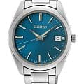 Seiko Seiko Discover More SUR525P1  SUR525P1 кварцевые мужские часы синий циферблат, браслет нержавеющая сталь — вид спереди
