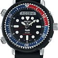 Seiko Seiko Prospex SNJ027P1 PADI SNJ027P1 кварцевые мужские часы черный циферблат, браслет силикон — вид спереди