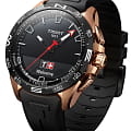 Tissot Tissot T-Touch Connect Solar T121.420.47.051.02, t-sport швейцария мужские часы на браслете каучук боковой вид