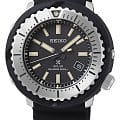 Seiko Seiko Prospex SNE541P1 - коллекция Solar SNE541P1 кварцевые мужские часы черный циферблат, браслет силикон — вид спереди