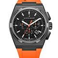 Jacques Philippe Jacques Philippe Aurora JPQGC41841XO  JPQGC41841XO кварцевые мужские часы  черный циферблат, браслет силикон — вид спереди