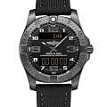 Breitling Breitling Aerospace EVO V79363101B1W1  V79363101B1W1 кварцевые мужские часы черный циферблат, браслет полиамидная ткань — вид спереди