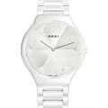 Rado Rado True Thinline x Great Gardens of the World R27007032  R27007032 кварцевые женские часы коричневый циферблат, браслет высокотехнологичная керамика — вид спереди