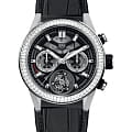 TAG Heuer TAG Heuer Carrera CAR5A81.FC6377  CAR5A81.FC6377 механические мужские часы черный циферблат, браслет кожа + каучук — вид спереди