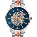 Wainer Wainer Iconic WA.25705-D  WA.25705-D механические мужские часы синий циферблат, браслет нержавеющая сталь с pvd-покрытием — вид спереди
