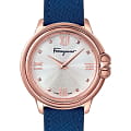 Salvatore Ferragamo Salvatore Ferragamo Studmania SFMJ00322  SFMJ00322 кварцевые женские часы белый циферблат, браслет кожаный — вид спереди