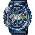Casio Casio G-Shock GM-110EARTH-1ADR GM GM-110EARTH-1ADR электронные мужские часы синий циферблат, браслет полимер — вид спереди