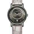 Rado Rado Diamaster Diamonds R14064715  R14064715 кварцевые женские часы серый циферблат, браслет кожаный — вид спереди