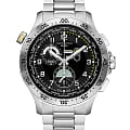 Hamilton Hamilton Khaki Aviation Worldtimer Chrono Quartz H76714135  H76714135 кварцевые мужские часы черный циферблат, браслет нержавеющая сталь — вид спереди