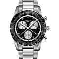 Certina Certina DS-2 Chronograph 1/100 sec C024.447.11.051.00 DS 2 C0244471105100 кварцевые мужские часы черный циферблат, браслет нержавеющая сталь — вид спереди