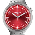 Swatch Swatch Big Bold Irony Standard SB07S104G  SB07S104G кварцевые мужские часы красный циферблат, браслет нержавеющая сталь — вид спереди