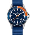 Hamilton Hamilton Khaki Navy Scuba Auto H82365941  H82365941 механические мужские часы синий циферблат, браслет тканевый — вид спереди