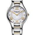 Raymond Weil Raymond Weil Noemia 5132-S1P-00966  5132-S1P-00966 кварцевые женские часы белый циферблат, браслет нержавеющая сталь с pvd-покрытием — вид спереди