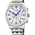 Candino Candino Chronograph C4744/1  C4744/1 кварцевые мужские часы белый циферблат, браслет нержавеющая сталь — вид спереди