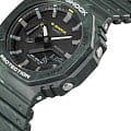Casio Casio G-Shock GA-2100FR-3A электронные мужские часы часы крупный план черный циферблата