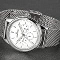 Jacques Lemans Jacques Lemans Retro Classic 1-2061G  австрийские мужские часы на браслете нержавеющая сталь боковой вид
