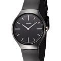 Rado Rado True Thinline R27742156  R27742156 кварцевые женские часы черный циферблат, браслет каучук — вид спереди