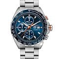 TAG Heuer TAG Heuer Formula 1 Chronograph CAZ201G.BA0876  CAZ201G.BA0876 механические мужские часы синий циферблат, браслет нержавеющая сталь — вид спереди
